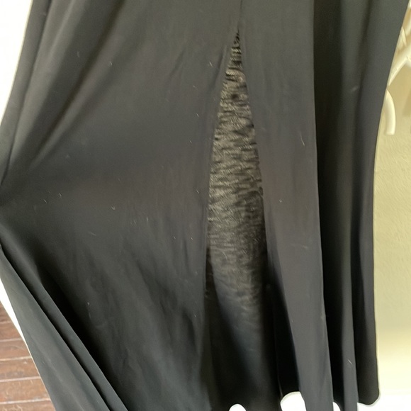 Lanston on Revolve black gown with front slit - Picture 9 of 12